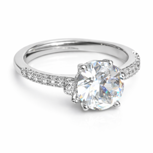 Silver Solitaire Crystal Ring for Women Engagement Style Ring Pakistan